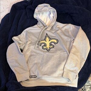 Team Apparel Gray Hoodie with Gold Logo